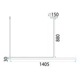 Hängelampe LED APP1660-CP Black 140cm