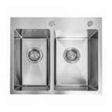 Oceľové umývadlo Toby BRUSH STEEL