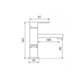 Mitigeur de lavabo Calani SIENA Chrome