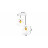 Hängelampe Metall Loft 392196