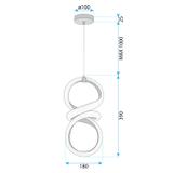 LED-Hängeleuchte G070-CP Gold