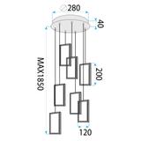 Lampe LED LHJ090-7CP GOLD