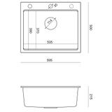 гранитная мойка KURT 110 WORKSTATION White