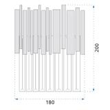 Wandlampe Gold APP602-W