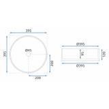 Nadgradni umivaonik Rea Ingrid Transparent