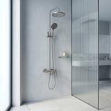 Conjunto de Duche Rea Arcos brush nickle