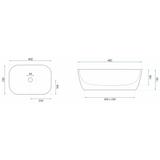 Lavabo da appoggio Rea Belinda BLACK  BRUSH GOLD