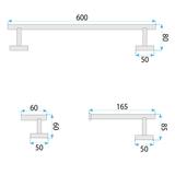 Zestaw akcesoriów łazienkowych Ari Nikiel Szczotkowany 4 elementy