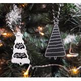 ZESTAW NA CHOINKĘ 12 SZTUK DREWNIANE CHOINKI KL-21X16