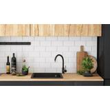 Nels granīta izlietne melna