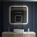 Lustro ścienne LED 70x70cm TOP-2