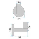 Wieszak łazienkowy 39104 ORI Tytan