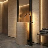 Voľne stojaca batéria REA LUNGO Black vysoká