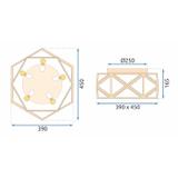 Deckenleuchte 45cm APP1239-C Złota