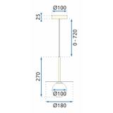 Deckenlampe APP939-1CP