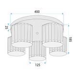Deckenleuchte EBT024-5C GOLD