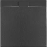 Cadita de dus Bazalt negru 90x90