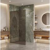 Paravan de dus Rea Flexi Brown / Gold 120