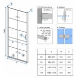 Душевые двери Rea Molier Black 90 + профиль