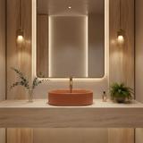 Umywalka nablatowa Rea Vanda Cinnamon Matt