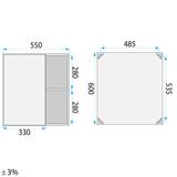 Ensemble de meubles de salle de bain avec vasque Astor 60 cm Beige