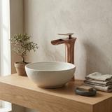 Rubinetto da lavabo Rea Laguna antique Brush Copper high