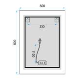 LED seinapeegel 60x80cm SAB-3426