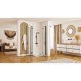 Duschkabine REA Hugo Double Black 90x90