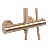 REA VINCENT matēta zelta dušas komplekts ar termostatu