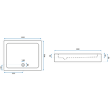 Cabina doccia Rea Punto Black 80x100