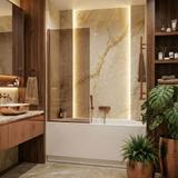 Badewanneaufsatz Rea Elegant Brush Copper 70