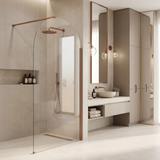 Shower screen Rea Heaven Brush Copper 120