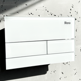 Concealed cistern frame K011A-Q Rea T White Glass