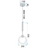 LED-Hängeleuchte LHJ059-1CP Brush Gold