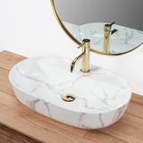 Умивалник за плот REA Aura 61 Marmo Shiny