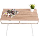 BIURKO SKANDYNAWSKIE Z SZUFLADAMI WHITE/DĄB SANOMA FFT180902