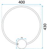 Аплик LED APP1387-CW GOLD 40cm