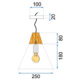Hängelampe Scandi A white
