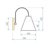 Deckenlampe FOREST APP932-1W BLACK