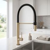 Kitchen faucet Viera Gold Brush