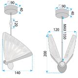 LED-Hängeleuchte LHJ105-1CP Gold