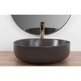 Умывальник на столешницу Rea Elma Grey Mat