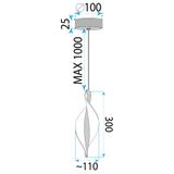 Hängelampe LED G120-CP GOLD