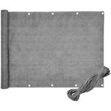 OSŁONA BALKONOWA SZARA 0,9x5M PE