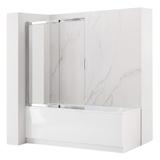 Paravento vasca scorrevole REA Dario Chrome 80