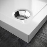 Dušas paliktnis Rea Belmond White 80x80 Chrome