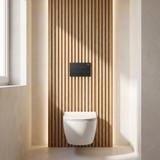 Unterputz-WC-Gestell Set Slim 024N mit T Black Matt Drückerplatte