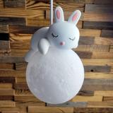 LAMPA SUFITOWA WISZĄCA ŚPIĄCY KRÓLICZEK G164-1CP