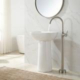 Voľne stojaca batéria REA LUNGO Brush Nickel vysoká