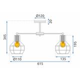 Deckenlampe Metall Loft APP735-6C